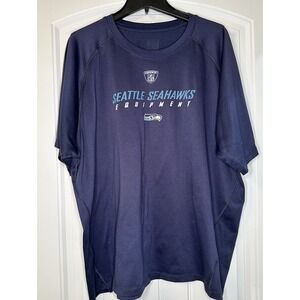 Reebok‎ Seattle Seahawks NFL Men's Short Sleeve T-Shirt Men's 2 XL Blue